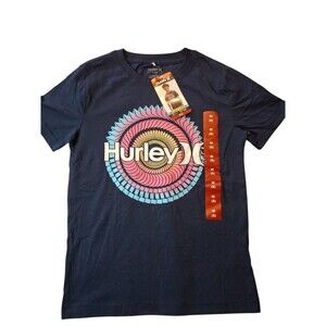 Hurley Boy's Youth Short Sleeve T Shirt Size M 8 Navy Blue Night Force 988758